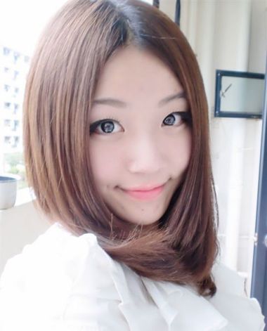 中分短梨花头发型染什么颜色 梨花头染紫色好看吗(2)