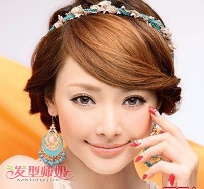 脸大了适合盘什么样的新娘发型 适合大脸新娘