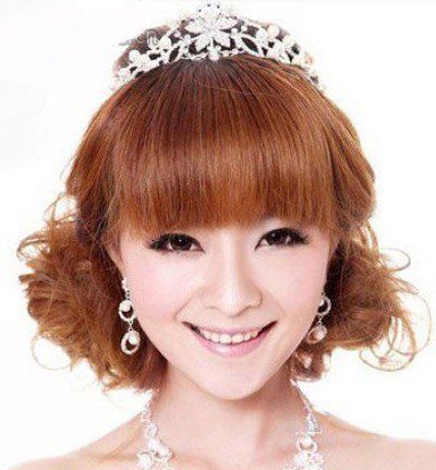 圆形脸盘什么样的韩式新娘发型 圆脸新娘盘头