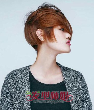 发型设计 短发 ></p></a>> 矮个子胖女孩留短发好吗 胖的女生适合什么短发(2)