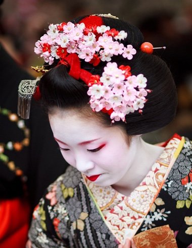 大爱和风文化风情发型 别具一格艺妓式盛唐妆容(3)