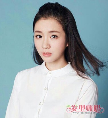 彭豆豆萌妹礼服发型 写真发型很好做