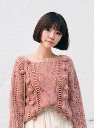 中发波波头 女生短发波波头有刘海(3)