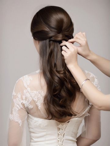 唯美新娘盘发发型详细步骤 打造时尚浪漫新娘发型(5)