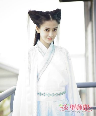 anglebaby也扮小龙女 鸡腿头造型过不去了(4)