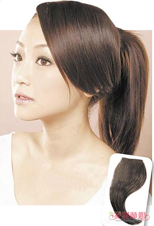 女生拉大直发玩灵动造型 打造校园专属披散直发设计_发型师姐